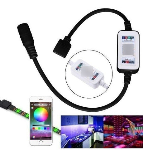 Bluetooth RGB LED Controller with Mobile App Control 6A 12V 0
