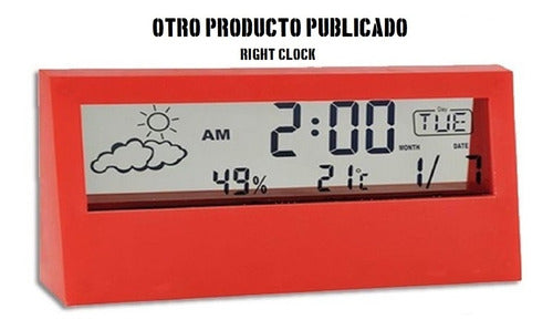 Dioggisa Square Clock Alarm Clock with Temperature and Batteries included - V.Crespo 4