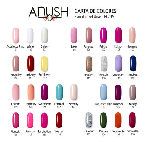 Anush Combo 6x Semi-Permanent Nail Polish + Premium Dust Extractor 4