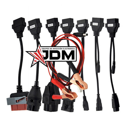 Kit 16 Cables Adaptadores Para Autos + Camiones - Delphi Autocom Scanner 2