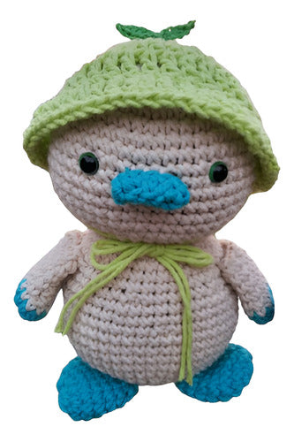 La estrella de Denahi Patito Amigurumi Bebés Muñeco De Apego Crochet 0