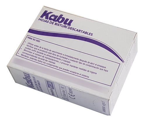 Kabu Surgical Scalpel Blade No. 15 - Box of 100 Units 0