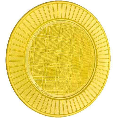 Vuela Alto Pack of 50 Disposable Yellow Plates 16 cm 0