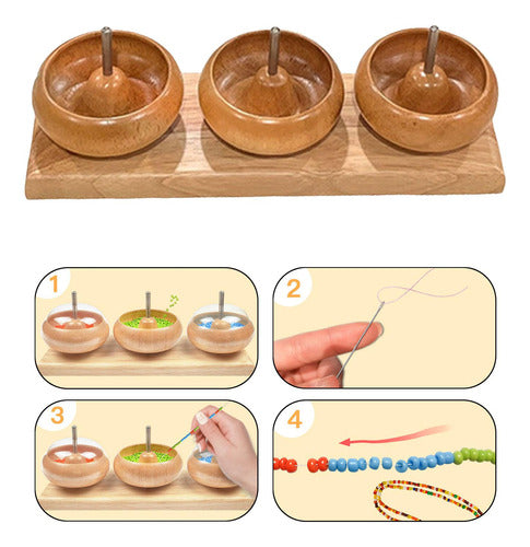 Tigelas De Miçangas Giratórias De Miçangas De Contas De 4