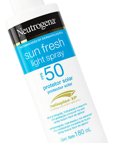 Neutrogena Sun Fresh Light Spray Protector Solar FPS 50 180ML 3