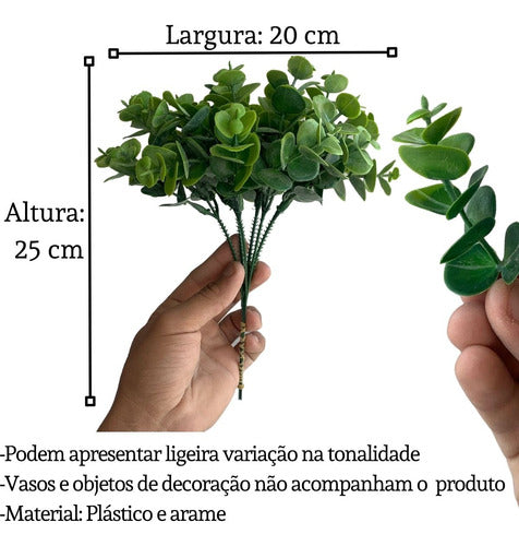 8 Mini Suculentas Artificiais (48 Hastes Total) No Atacado 1