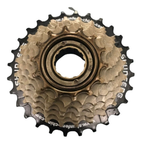 Fast 7-Speed MTB Transmission Set - Sprocket + Chain 1