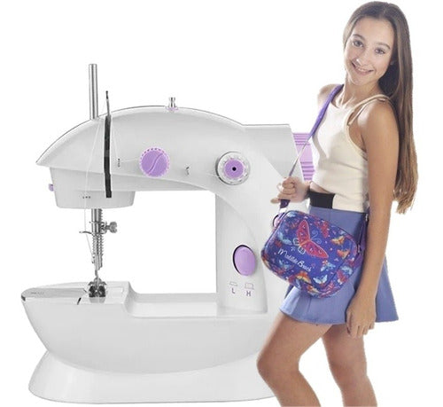 El Duende Azul Mini Sewing Machine Real Sewing Machine for Girls 0