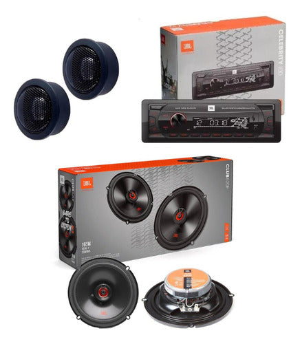 Combo Jbl Radio + Parlantes Club De 6 + Tweeters 0