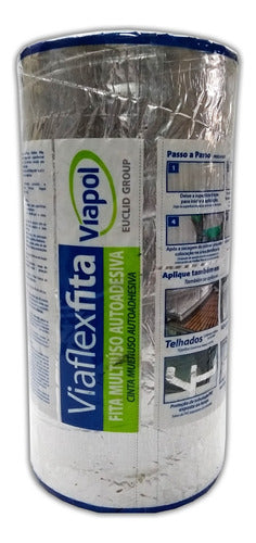 Viapol Cinta Asfaltica Autoadhesiva Viaflex Rollo 30cm X 10mt - Fdn 0