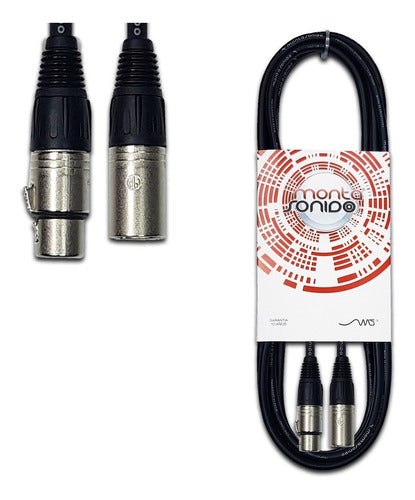 Professional 2m XLR Male to Female Microphone Cable by MSCables 0