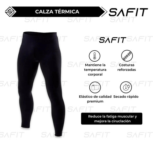Safit® Men's Thermal Set: Top + Leggings Base Layer 45