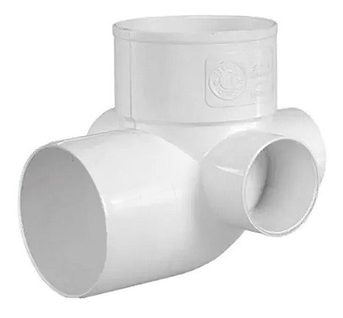 Tuboforte 110 X 90º PVC Elbow With 3 Connections 0