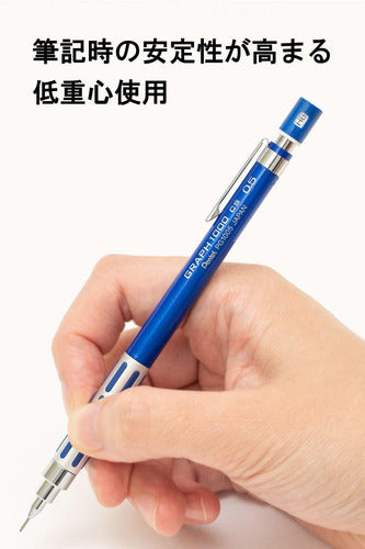 Portaminas 0.5mm Pentel Graph1000 Blue Japan Import 1