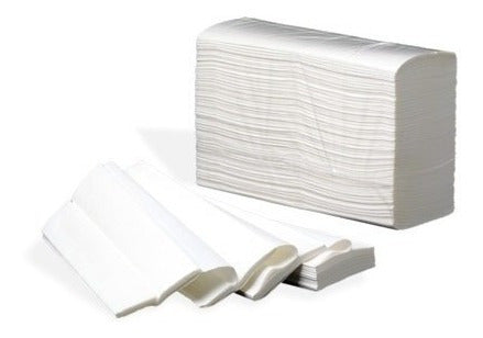 Toalla Intercalada Blanca Súper Absorbente Tipo Sanitas 2500 1