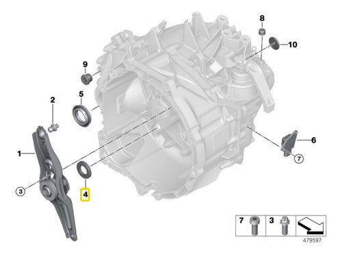 Anillo Retén Caja Cambios Para Mini Cooper F56  B36 1