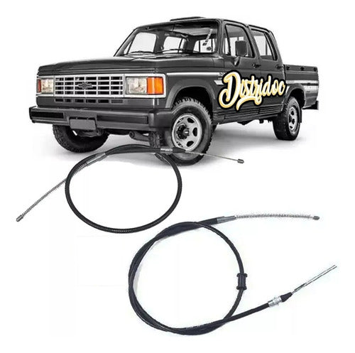 FHG Brake Cable Kit for Chevrolet C20/D20 Left/Right 89 0