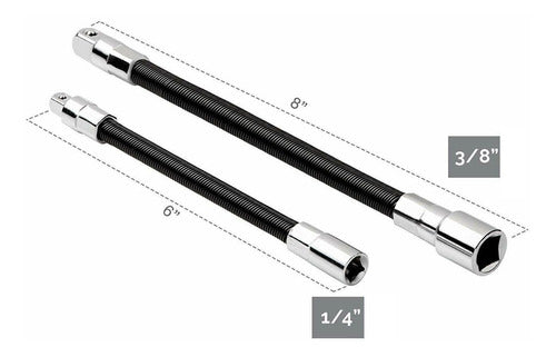 Flexible Metal Extension for Drill or Screwdriver Pack 2pc 1