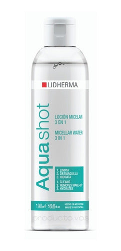 Lidherma Aquashot Facial Cream + Micellar Cleansing Lotion Kit 1