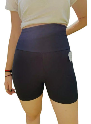 Casa Josecito High Waist Cotton and Lycra Shorts with Waistband Art.2929 0