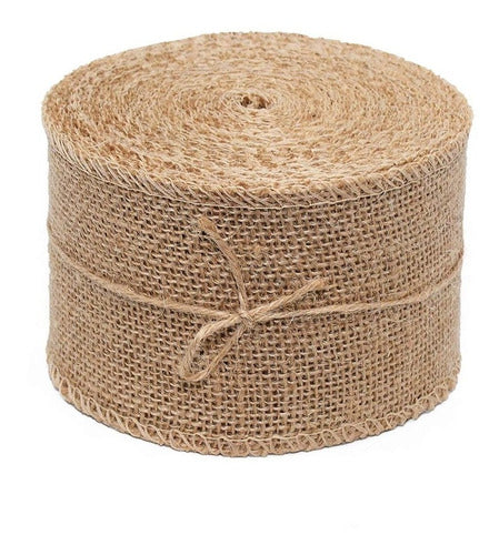 CleverClover Decorative Burlap Ribbon 10cm x 200cm 0