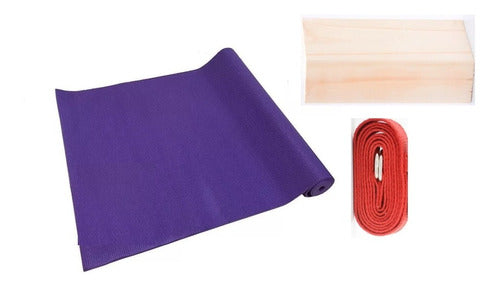 Ujjayi Set Yoga Mat Mats Cinto Bloque Taco Algodon Iyengar 0