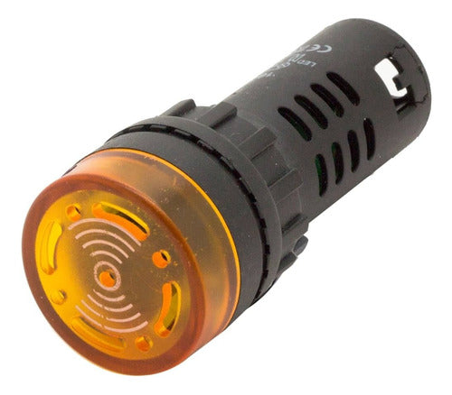 AD22-22SM Zumbador Buzzer Alarma Tablero 12V 22mm Led Amarillo 0