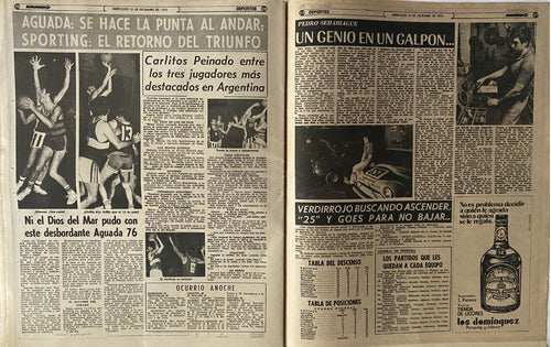 Mundocolor Nº 44 Diario, Dic 1976, Peñarol Danubio, Ex4 7