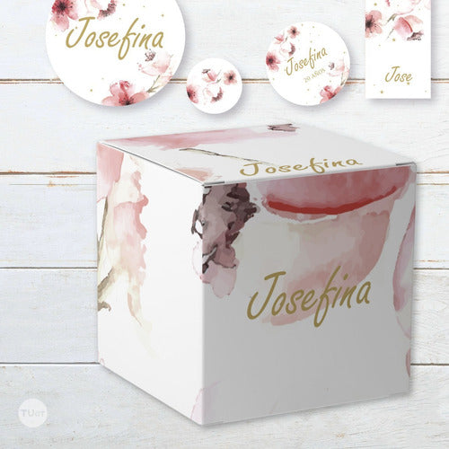 Kit Imprimible Flores Cherry Shabby Chic Tukit 4