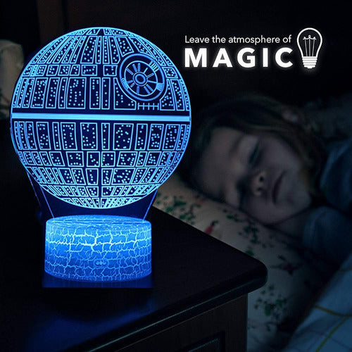 3d Illusion Star Wars Night Light Four Pattern Death Star/mi 4