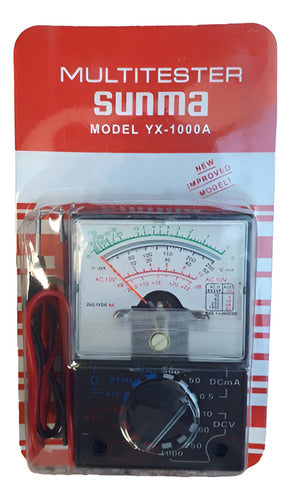 SUNMA Analog Multimeter with Cables 0