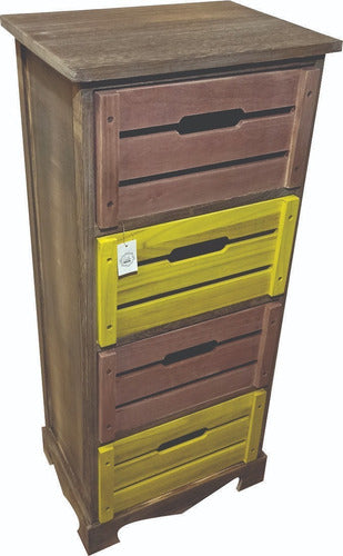 Canton Importaciones Cajonera Vintage Mueble Baño Multiuso Organizador Rustico 0