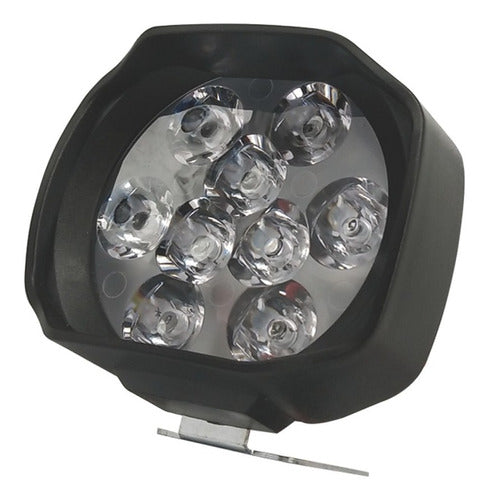 Auxiliary LED Spotlight 27W 12V 24V Off Road - 9 LEDs - 8x6cm 0