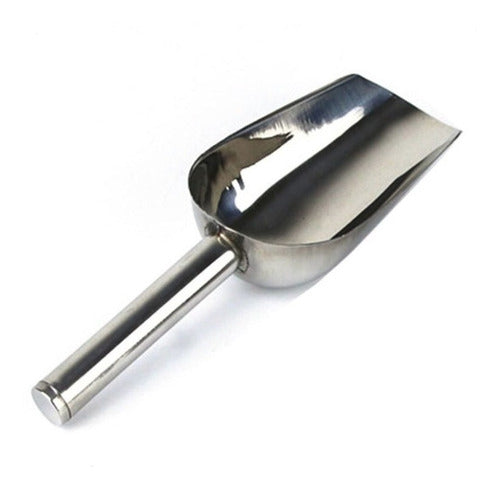 Stainless Steel Ice Scoop and Spoon for Cocktails and Beverages 0