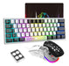 Lexonelec K61 60% Teclado Y Mouse Para Juegos,teclado Led Re 0