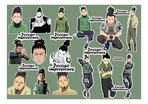 Jocosoimpresiones Stickers Shikamaru Nara (Water Resistant) X 15 U 0