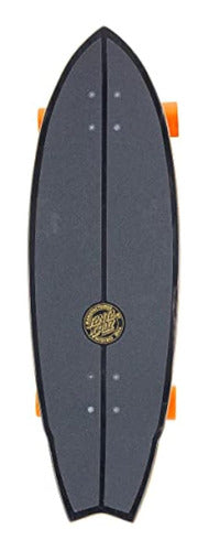 Santa Cruz X Carver Flame Dot Shark Surf Skate - 1