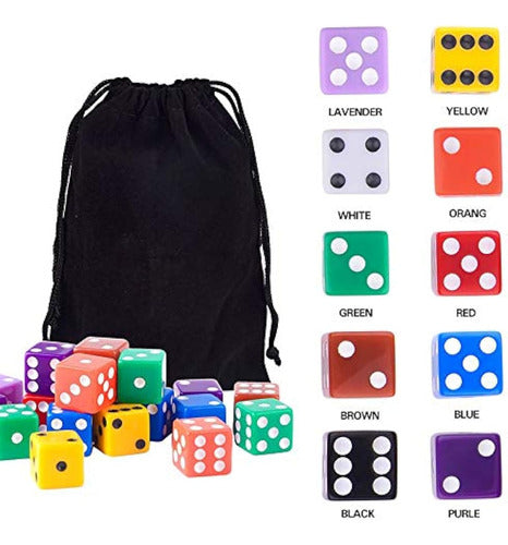 Austor Juego De Dados De 100 Piezas, 10 Colores, 2