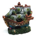 Aquatic Adorno Resina Barco Naufragio Galeón Pirata 15x6x14cm Acuari 2