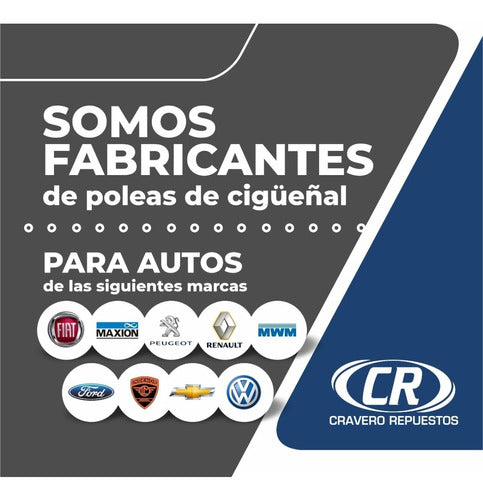 Polea Cigüeñal Para Fiat Siena Turbo Diesel Motor 1.7 Td 5