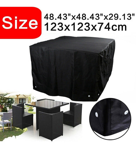 ZOLADECK Heavy-Duty Waterproof Cover 1.23 X 1.23 X 74 Cm Height 1