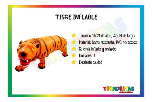 Ternuritas Tigre Super Resistant Rubber Inflatable Toy 3