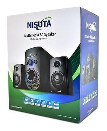 Home Theater 2.1 with Bluetooth, FM Radio, MP3 - Nisuta NSPAM21L 5