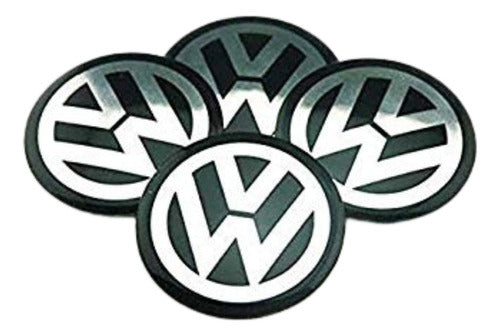 Centro Logo Llanta Volkswagen Autoadhesivo X4 55 Mm 0