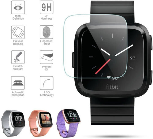 Tempered Glass Screen Protector for Fitbit Versa Lite 2