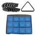 Kit Pool Accessories 6 Open Pockets + 12 Chalks + 1 Triangle 3