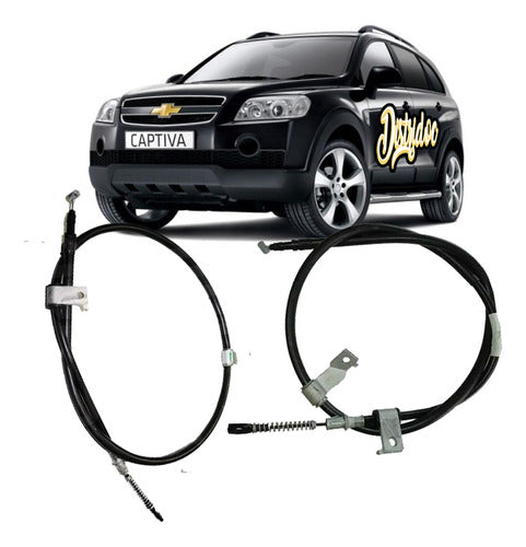 Kit X2 Cables Freno Traseros Chevrolet Captiva Disco 0