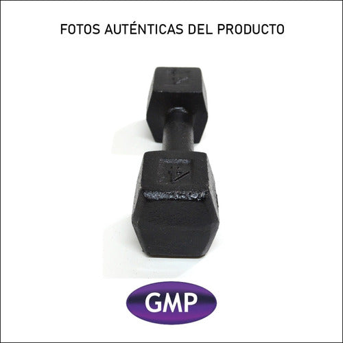 GMP Hexagonal Dumbbell Set - 4 Kg Pair - 2 U 1