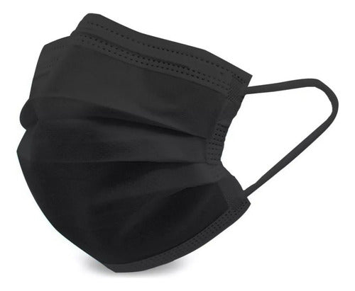 Fravida Surgical Masks 3 Layers Black N95, Box of 50 0