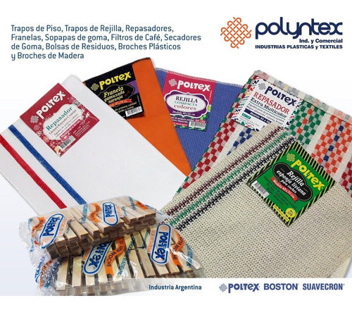 Polyntex Pol-tex 6-Pack Multi-Purpose Cotton Cleaning Cloths 4